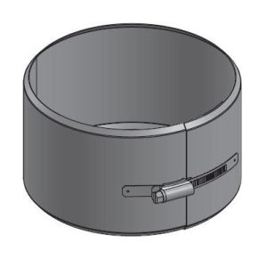 10" Single Wall Grease Duct – Cut Length Locking Band