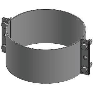 20" Single Wall Grease Duct – Light Support Band | Hanger Ring for Vertical & Horizontal Support