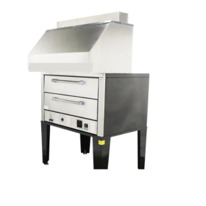 50” Double Deck Pizza Oven with Ventless Hood (1 PH) – Fire Suppression Ready