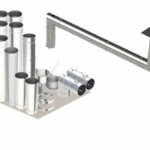 10" Single Wall Grease Duct Kit – 30' Straight, 2x 90° Elbows, No-Weld Hood & Fan Connections