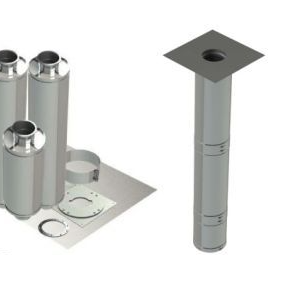 10" Double Wall Grease Duct Kit – Zero Clearance, 10' Straight | Includes No-Weld Hood & Fan Connections