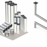 10" Single Wall Grease Duct Kit – 50' Straight, 4x 90° Elbows, No-Weld Hood & Fan Connections